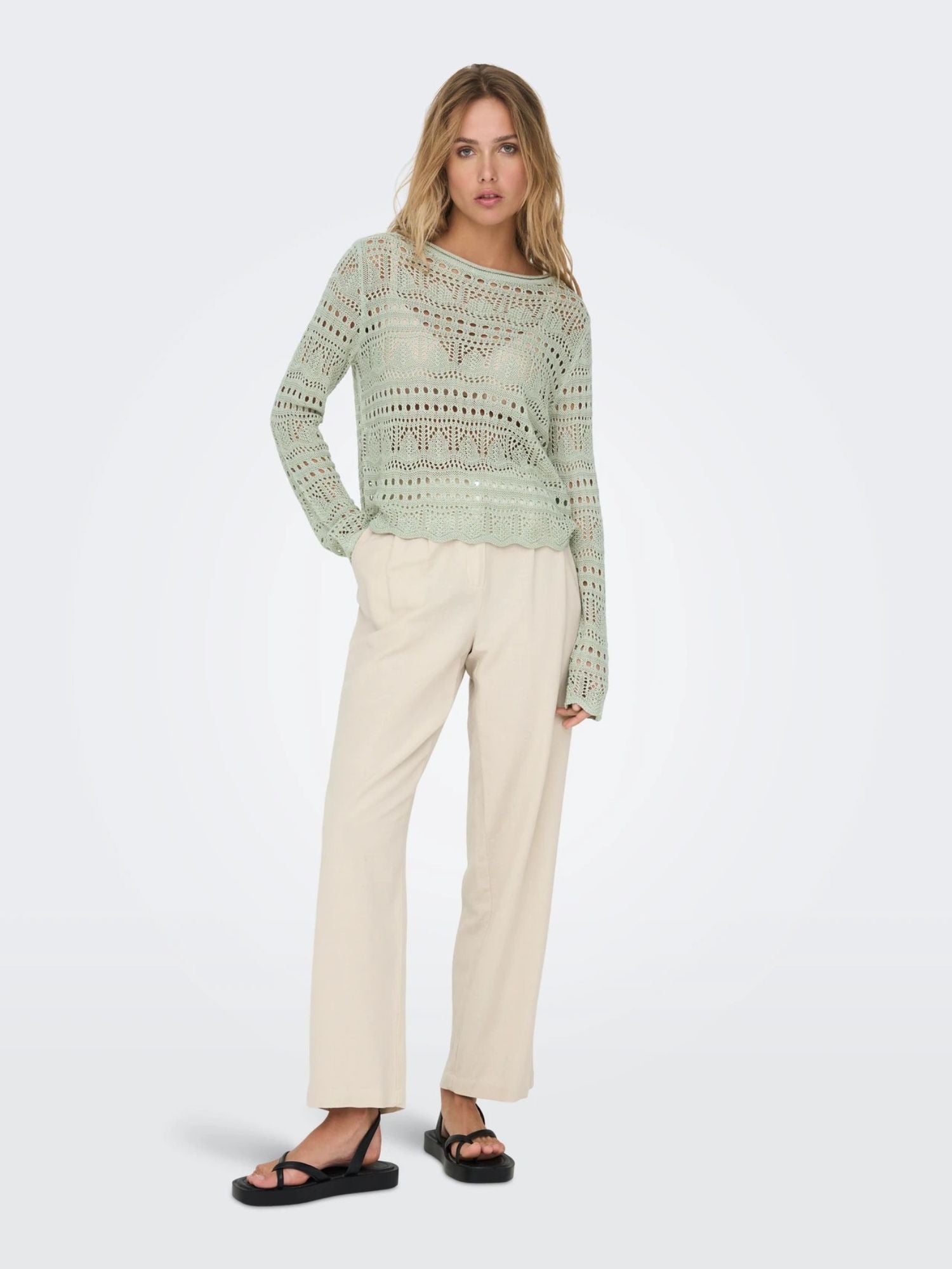 Jacqueline De Yong Maglia Donna Desert Sage Jdysun 15287384 Desert Sage JACQUELINE DE YONG 
