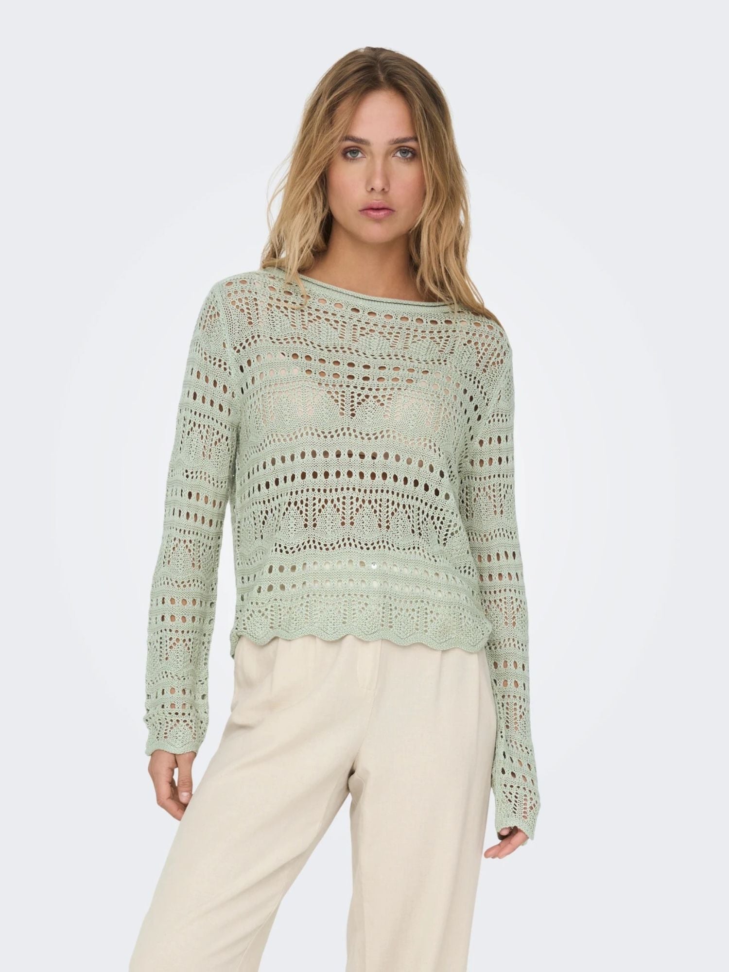 Jacqueline De Yong Maglia Donna Desert Sage Jdysun 15287384 Desert Sage JACQUELINE DE YONG 