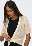 Jacqueline De Yong Cardigan Donna Grigio Betulla<BR/> 15288629 Birch JACQUELINE DE YONG 