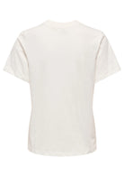 Jacqueline De Yong T-Shirt Donna Pisa Bianca con Ciliegia 15298612 Cloud Dancer CHERRY JACQUELINE DE YONG 