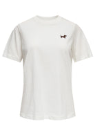 Jacqueline De Yong T-Shirt Donna Pisa Bianca con Cane 15298612 Cloud Dancer DOG JACQUELINE DE YONG 
