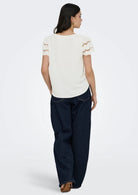 Jacqueline De Yong Top Donna Hannah Bianco 15312609 Cloud Dancer JACQUELINE DE YONG 