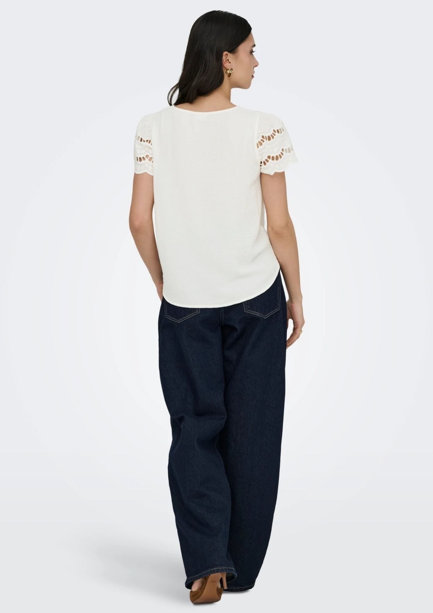 Jacqueline De Yong Top Donna Hannah Bianco 15312609 Cloud Dancer JACQUELINE DE YONG 