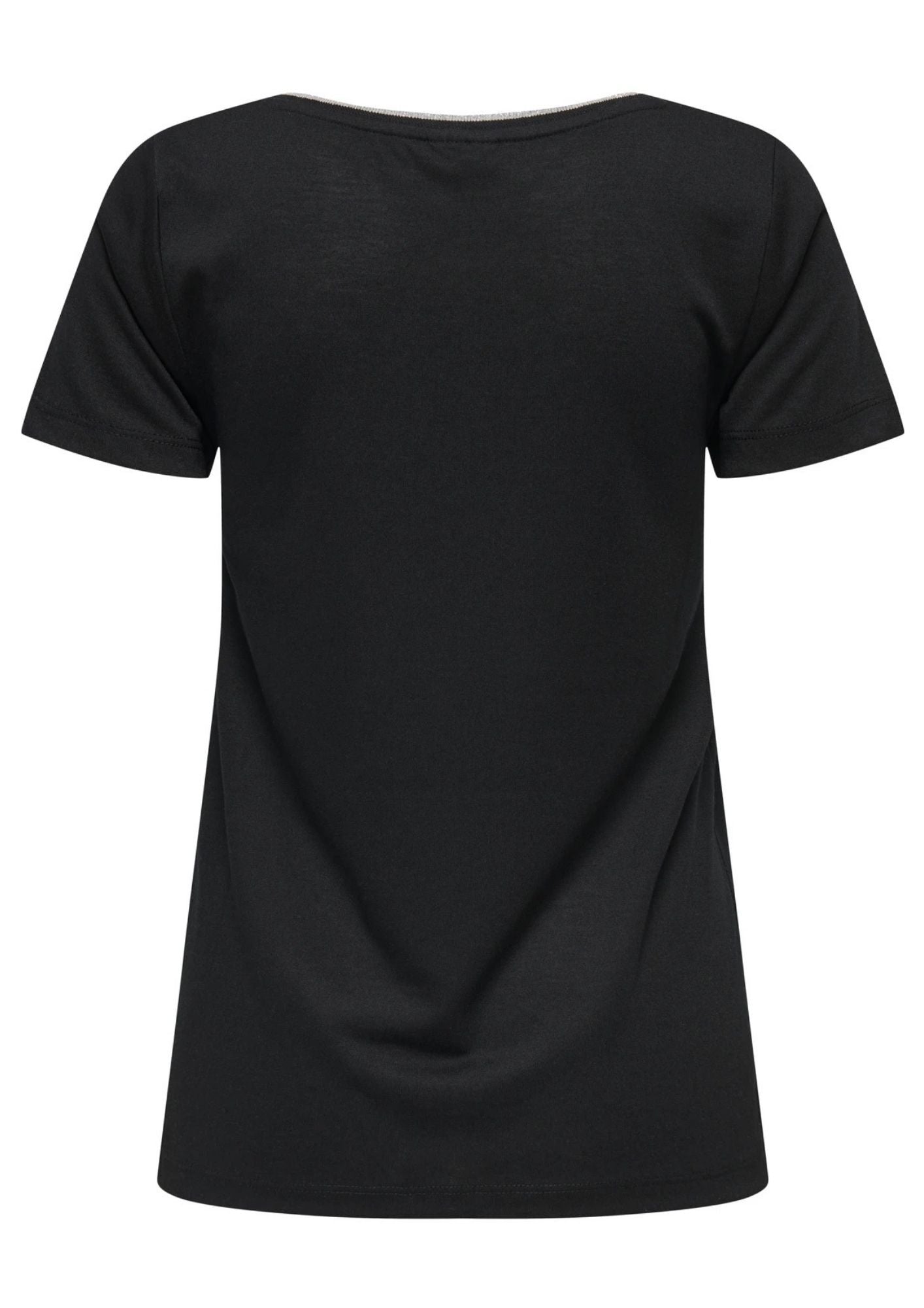 Jacqueline De Yong Top Donna Dalila Nera e Argento 15317565 Black SILVER JACQUELINE DE YONG 