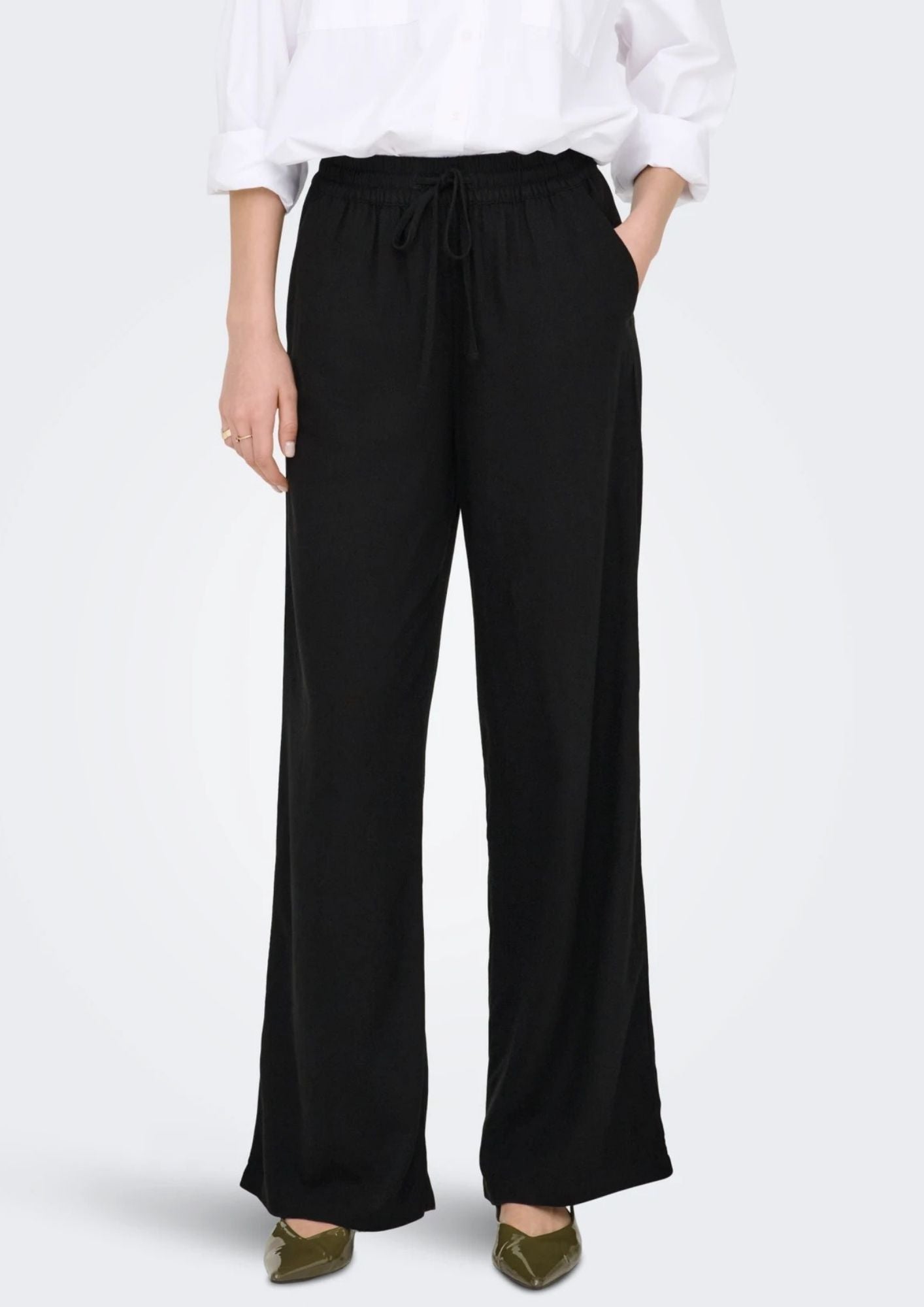 Jacqueline De Yong Pantalone Donna Say Nero 15318361 Black JACQUELINE DE YONG 