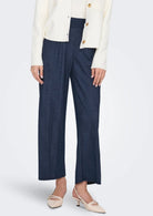Jacqueline De Yong Pantalone Donna Birdie Blu 15320882 Black Iris JACQUELINE DE YONG 