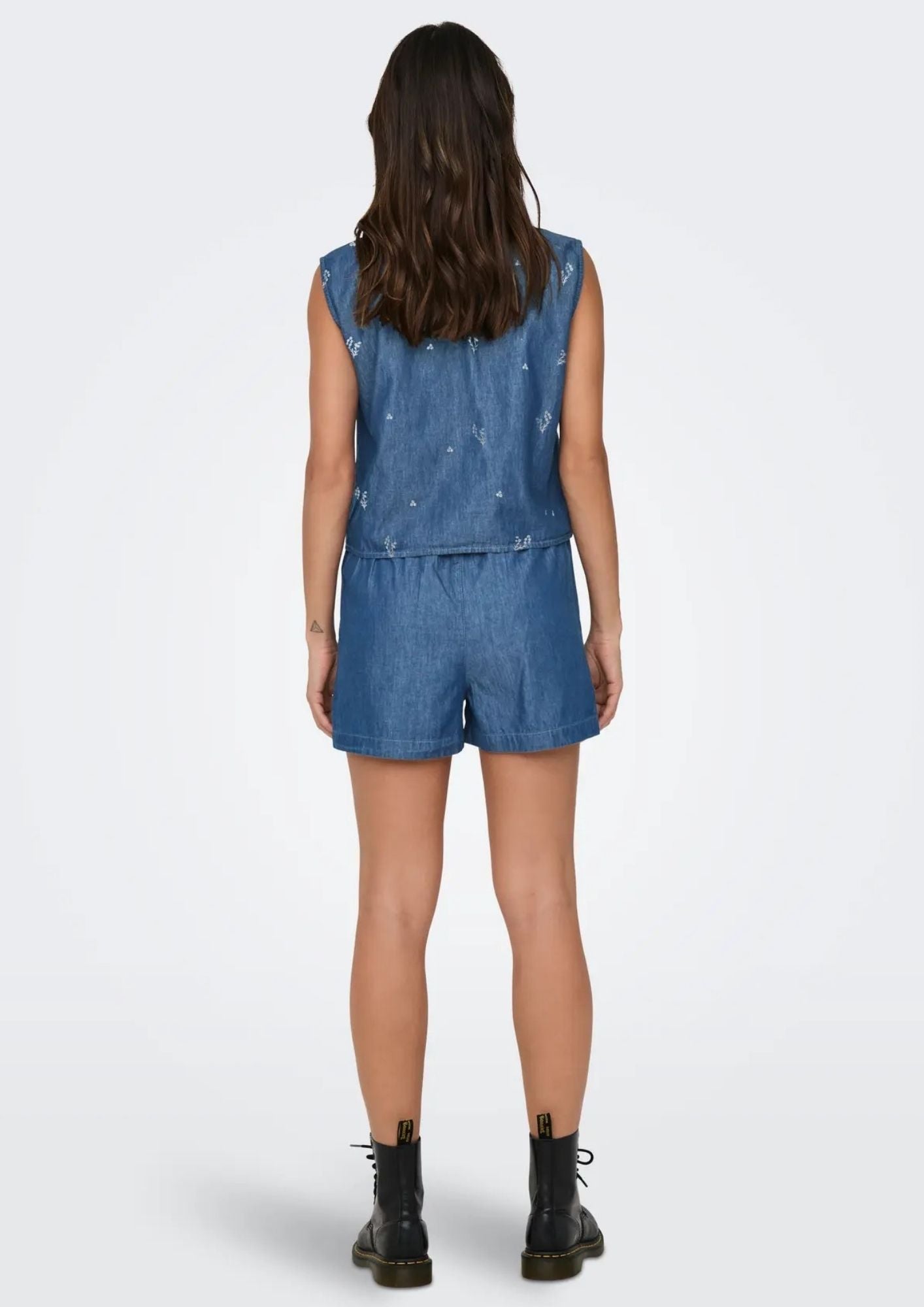 Jacqueline De Yong Camicia Donna Kai Blu Denim Chiaro 15321112 Light Blue Denim JACQUELINE DE YONG 