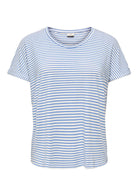 Jacqueline De Yong Top Donna Sissi Bianco e Blu Cashmere 15325267 Cashmere Blue CLOUD DANCER JACQUELINE DE YONG 