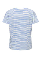 Jacqueline De Yong Top Donna Sissi Bianco e Blu Cashmere 15325267 Cashmere Blue CLOUD DANCER JACQUELINE DE YONG 
