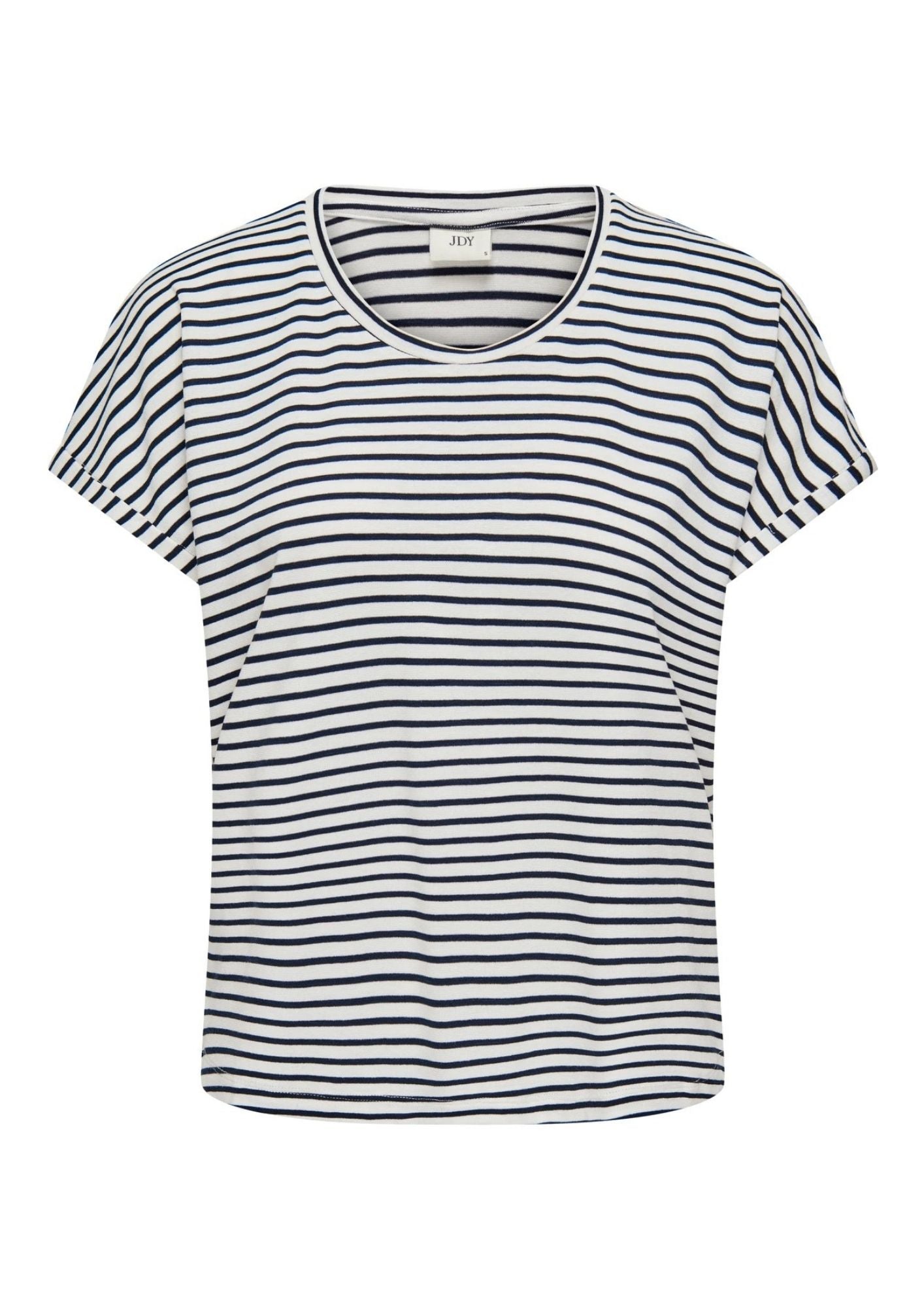 Jacqueline De Yong Top Donna Sissi Bianco e Blu 15325267 Cloud Dancer SKY CAPTAIN JACQUELINE DE YONG 
