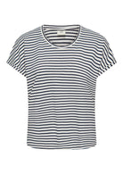 Jacqueline De Yong Top Donna Sissi Bianco e Blu 15325267 Cloud Dancer SKY CAPTAIN JACQUELINE DE YONG 