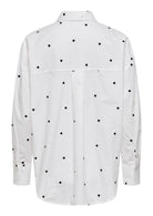 Jacqueline De Yong Camicia Donna Nelly Bianca Cuori Neri 15330490 White BLACK HEART JACQUELINE DE YONG 
