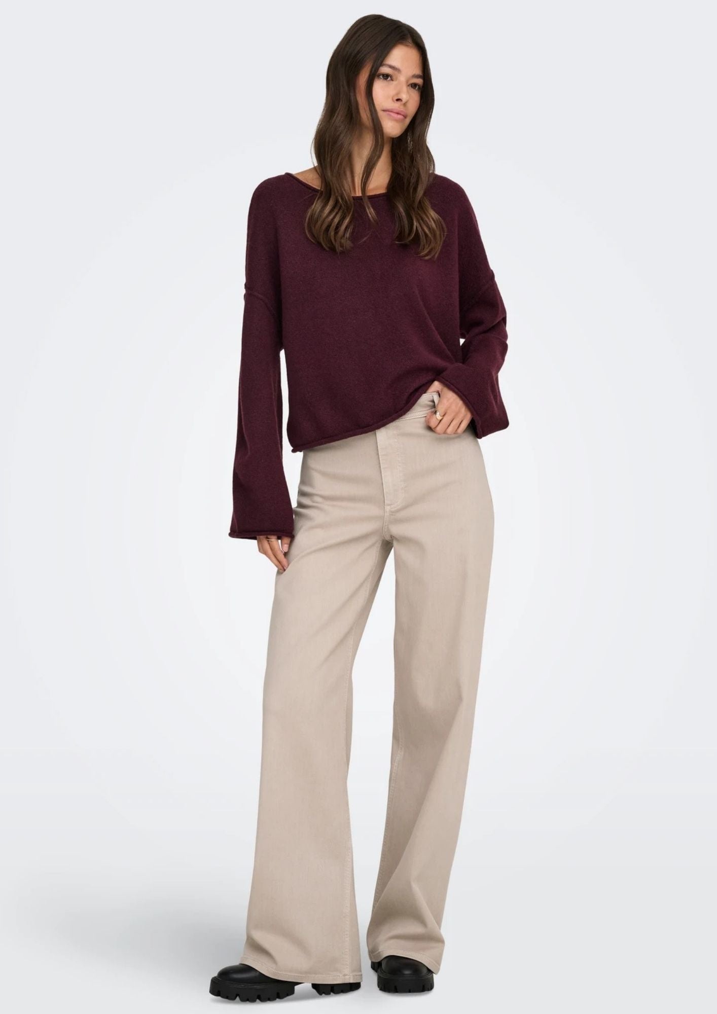 Jacqueline De Yong Pantalone Donna Iris Grigio 15341269 Chateau Gray JACQUELINE DE YONG 