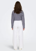 Jacqueline De Yong Pantalone Donna Iris Bianco 15341269 White JACQUELINE DE YONG 