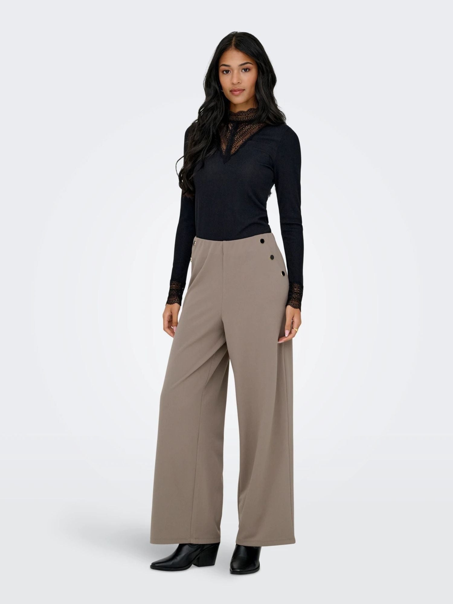 Jacqueline De Yong Pantaloni Donna Driftwood Jdygeggo 15343979 Driftwood JACQUELINE DE YONG 