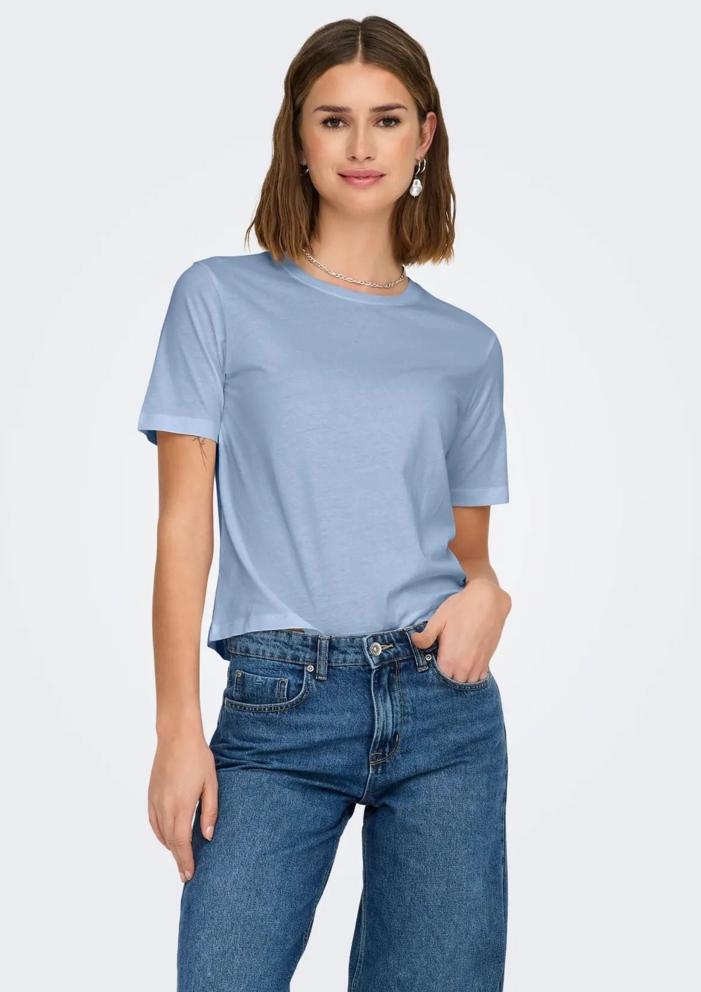 Jacqueline De Yong T-Shirt Donna Rex Blu Kentucky 15344612 Kentucky Blue JACQUELINE DE YONG 