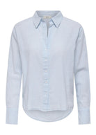 Jacqueline De Yong Camicia Donna Mila Azzurro Righe Bianche 15345487 Kentucky Blue CLOUD DANCER JACQUELINE DE YONG 