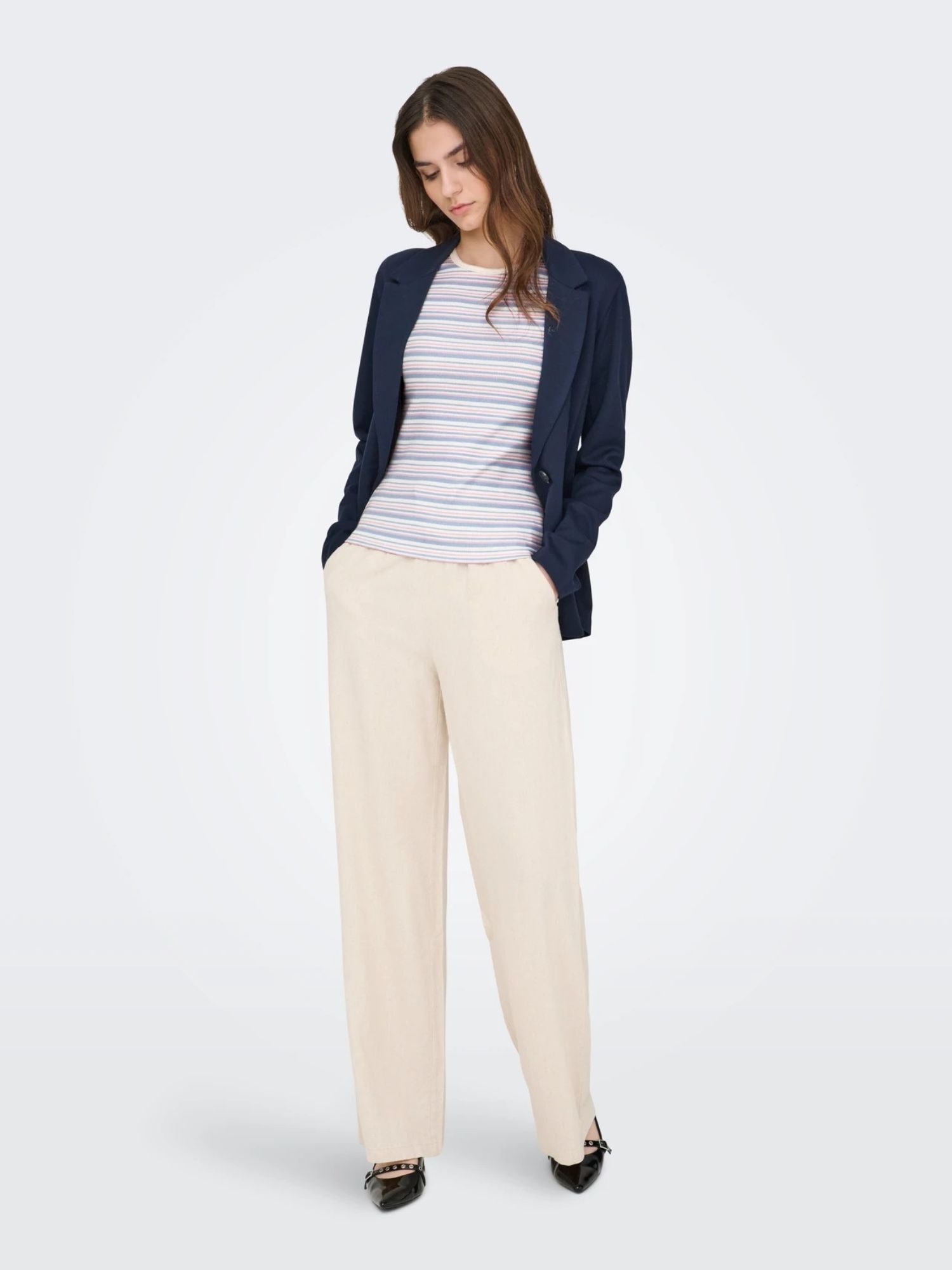 Jacqueline De Yong T-Shirt Donna Cashmere Blue Jdylada 15363219 Cashmere Blue MIX JACQUELINE DE YONG 