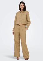 Jacqueline De Yong Camicia Donna Mio Marrone 15363677 Tigers Eye JACQUELINE DE YONG 