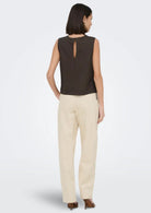 Jacqueline De Yong Top Donna Leslie Marrone 15374333 Chocolate Brown JACQUELINE DE YONG 