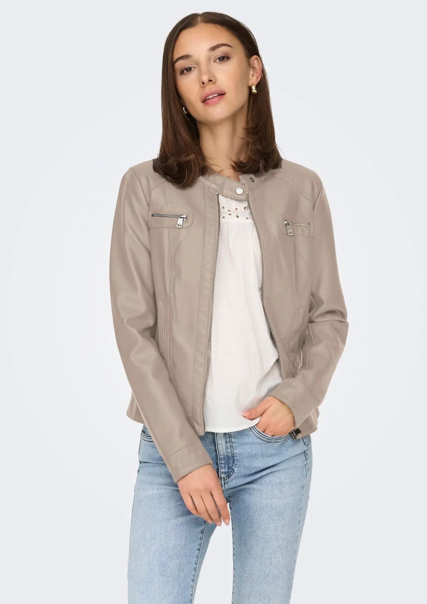 Only Giubbino Donna Bandit Beige 15081400 String ONLY 