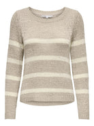 Only Maglia Donna Simply Taupe Onlgeena 15113356 Simply Taupe Eggnog ONLY 