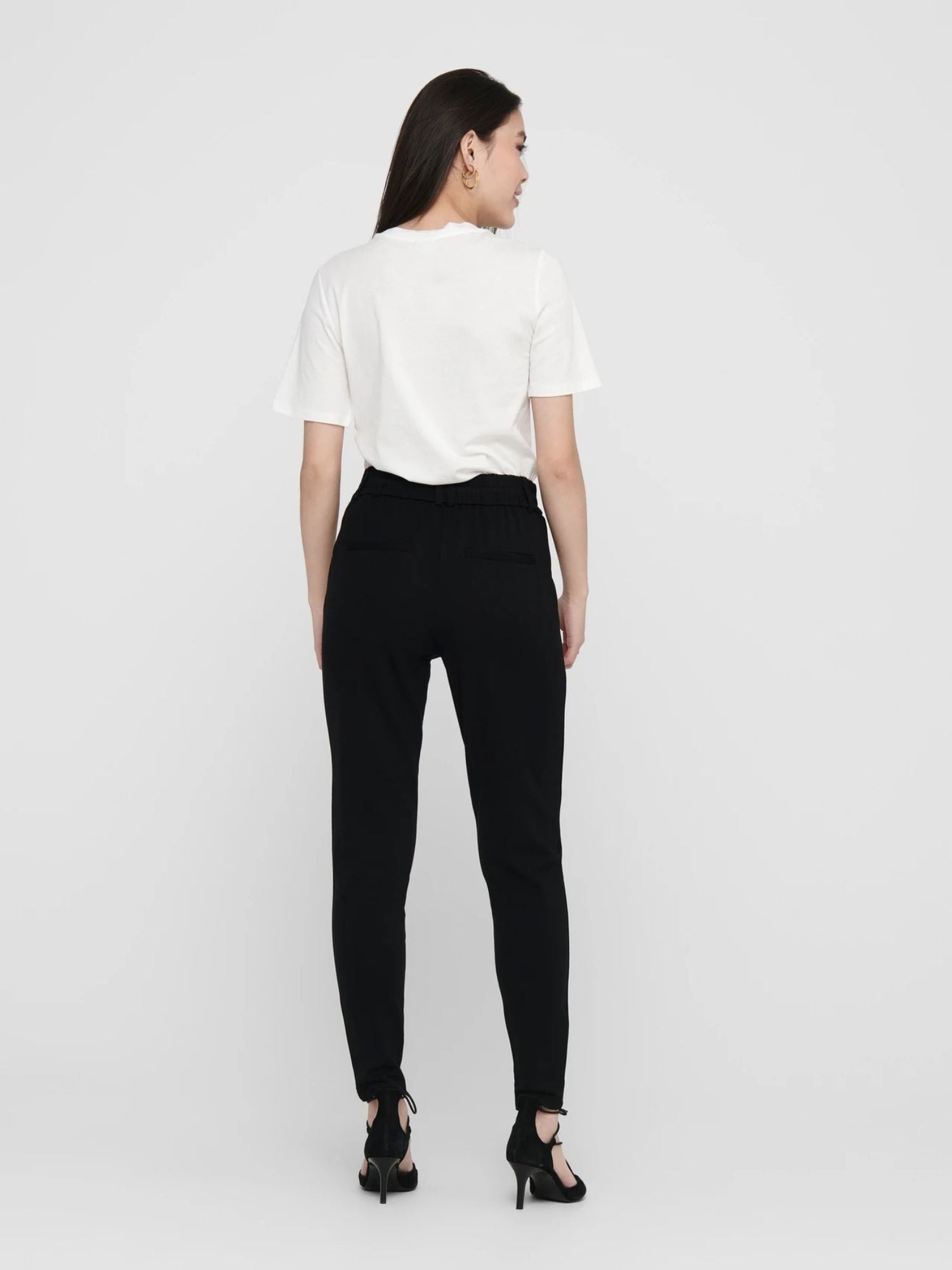 Only Pantaloni Donna Nero Onlpoptrash 15115847 Black ONLY 