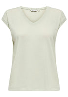 Top Only Donna Silvery Verde 15136069 Green Lily ONLY 