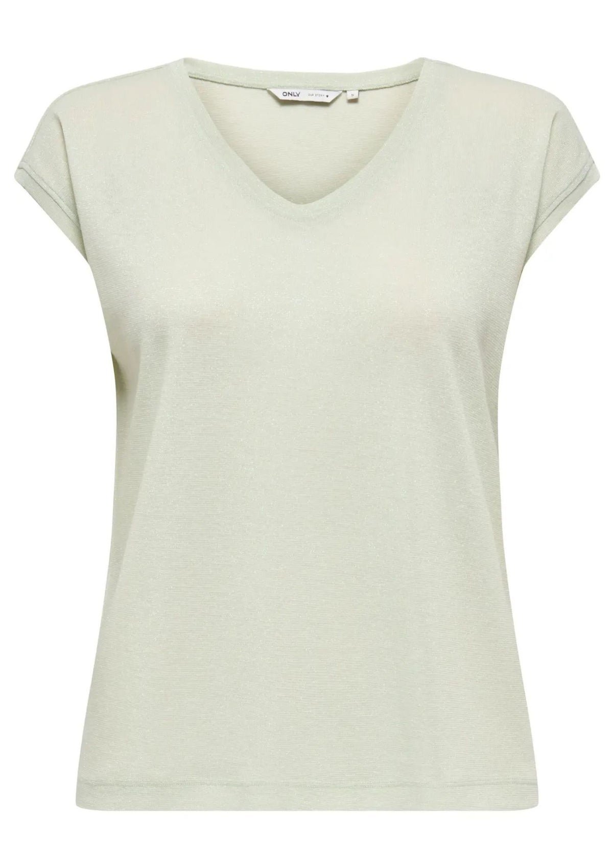 Top Only Donna Silvery Verde 15136069 Green Lily ONLY 