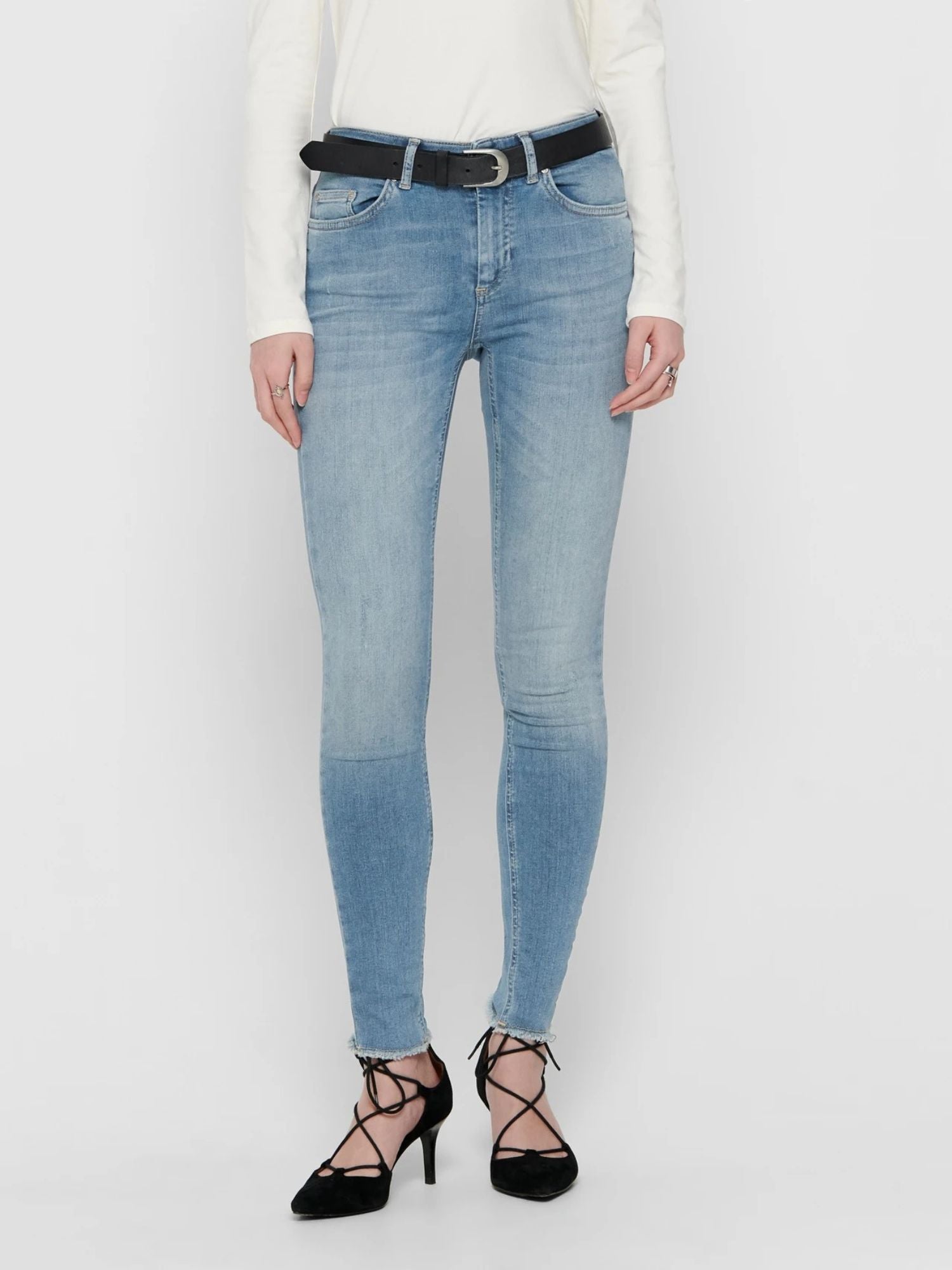 Only Jeans Donna Skinny Fit Light Blue Onlblush 15162363 Light Blue Denim ONLY 
