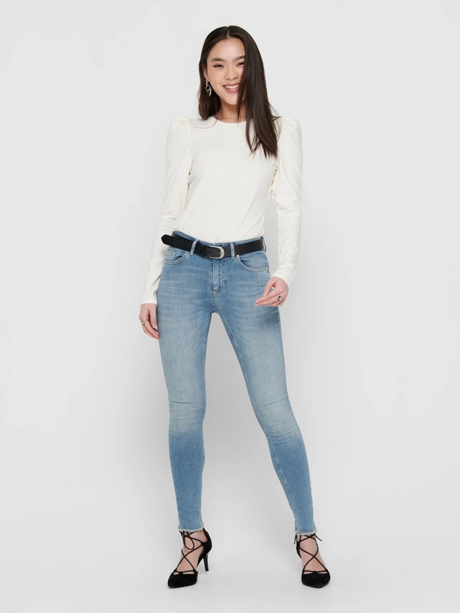 Only Jeans Donna Skinny Fit Light Blue Onlblush 15162363 Light Blue Denim ONLY 