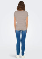 Only T-Shirt Donna Monster Bianca e Grigia 15206243 Etherea ONLY 