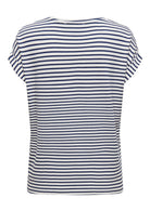 Only T-Shirt Donna Moster Bianca e Blu Naval Accademy 15206243 Naval Academy ONLY 