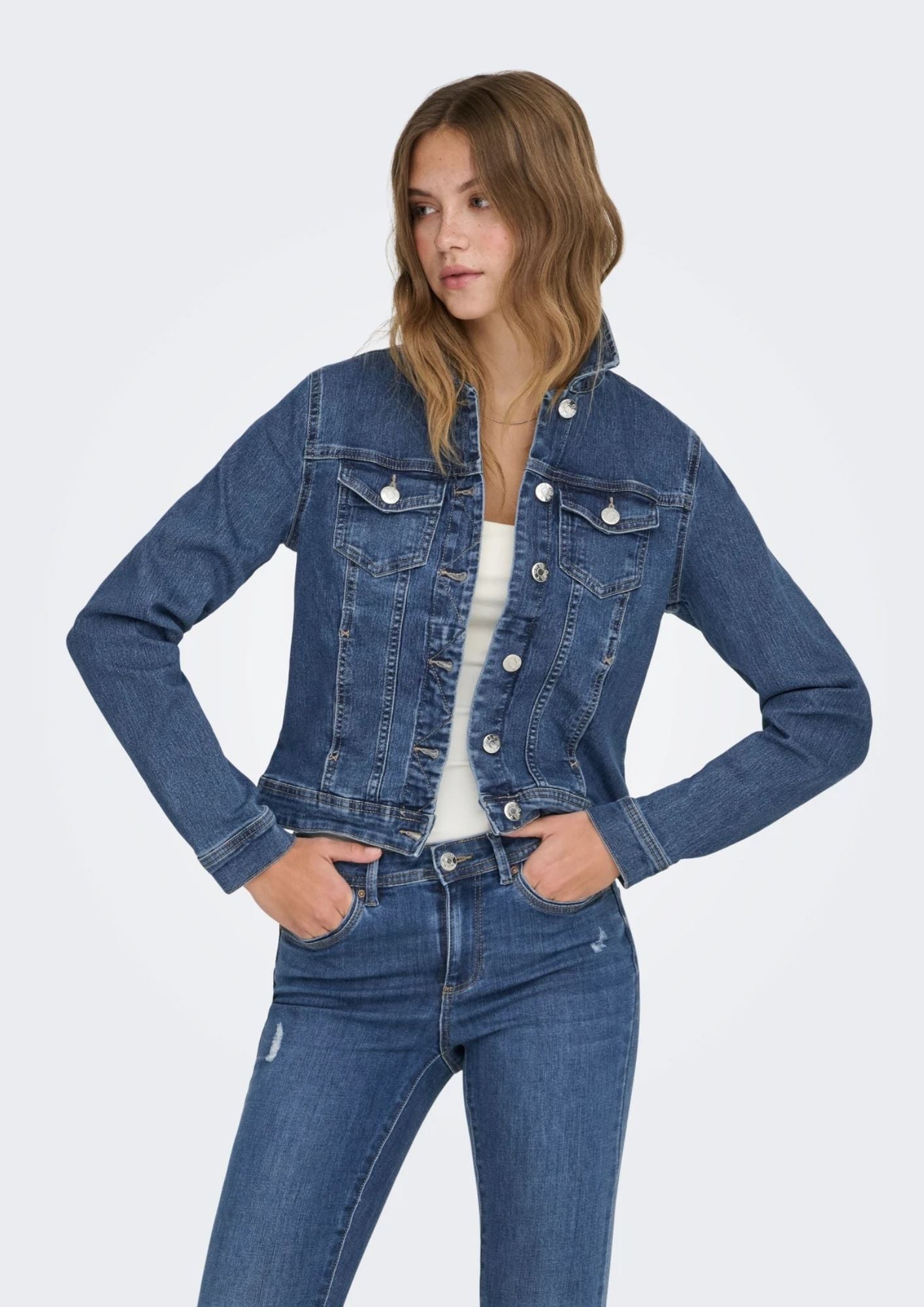 Only Giubbino Donna Wonder Medium Blu Denim 15243147 Medium Blue Denim ONLY 