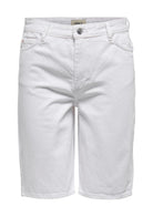 Only Bermuda Donna Sonny Bianco Denim 15256709 White ONLY 