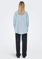 Only Camicia Donna Zazima Blu Chambray 15272523 Chambray Blue ONLY 