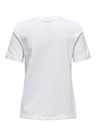 Only T-Shirt Donna Ketty Bianca con Limoni 15288473 Bright White Lemon ONLY 