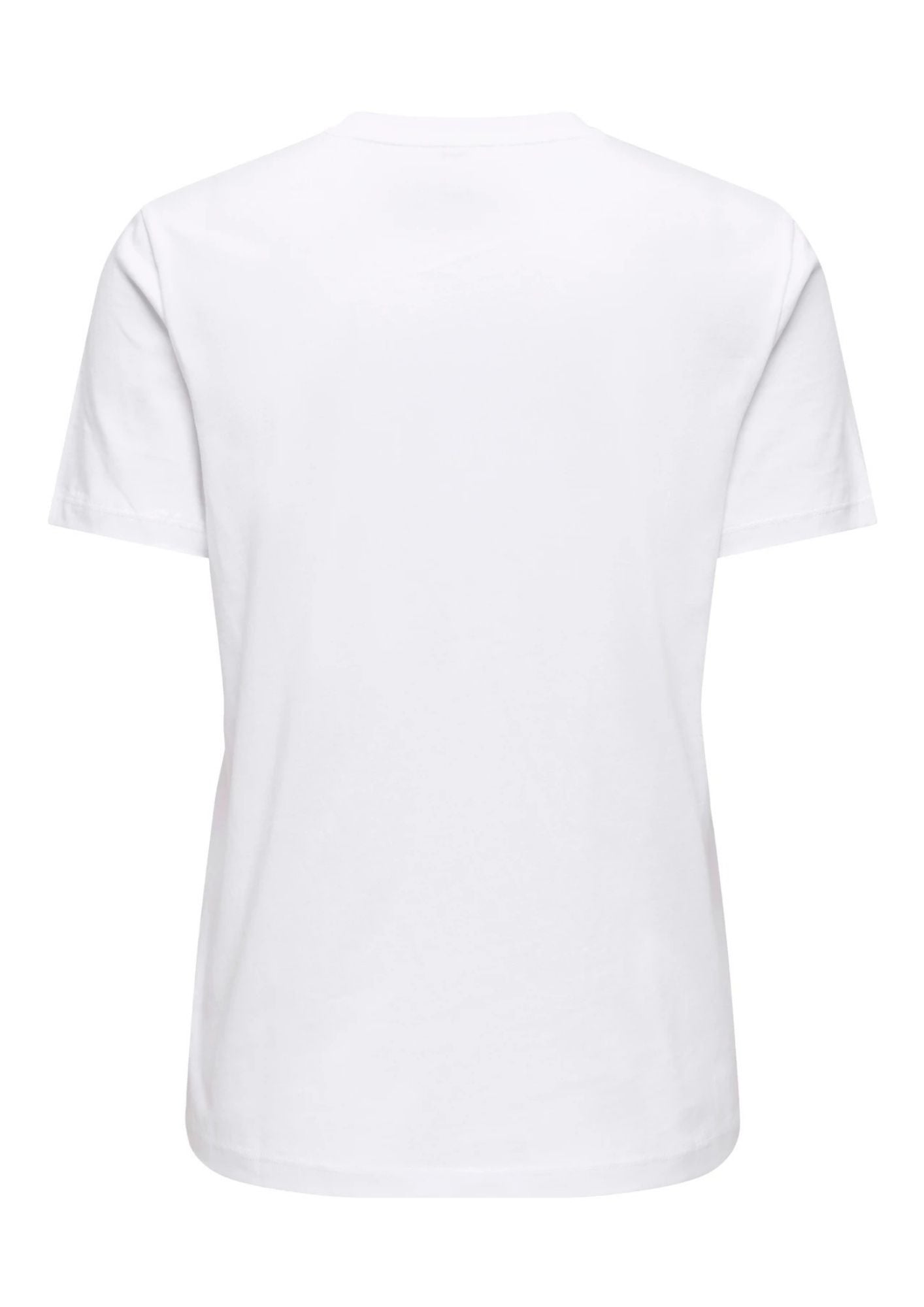 Only T-Shirt Donna Ketty Bianca con Fragole 15288473 Bright White Strawberry ONLY 