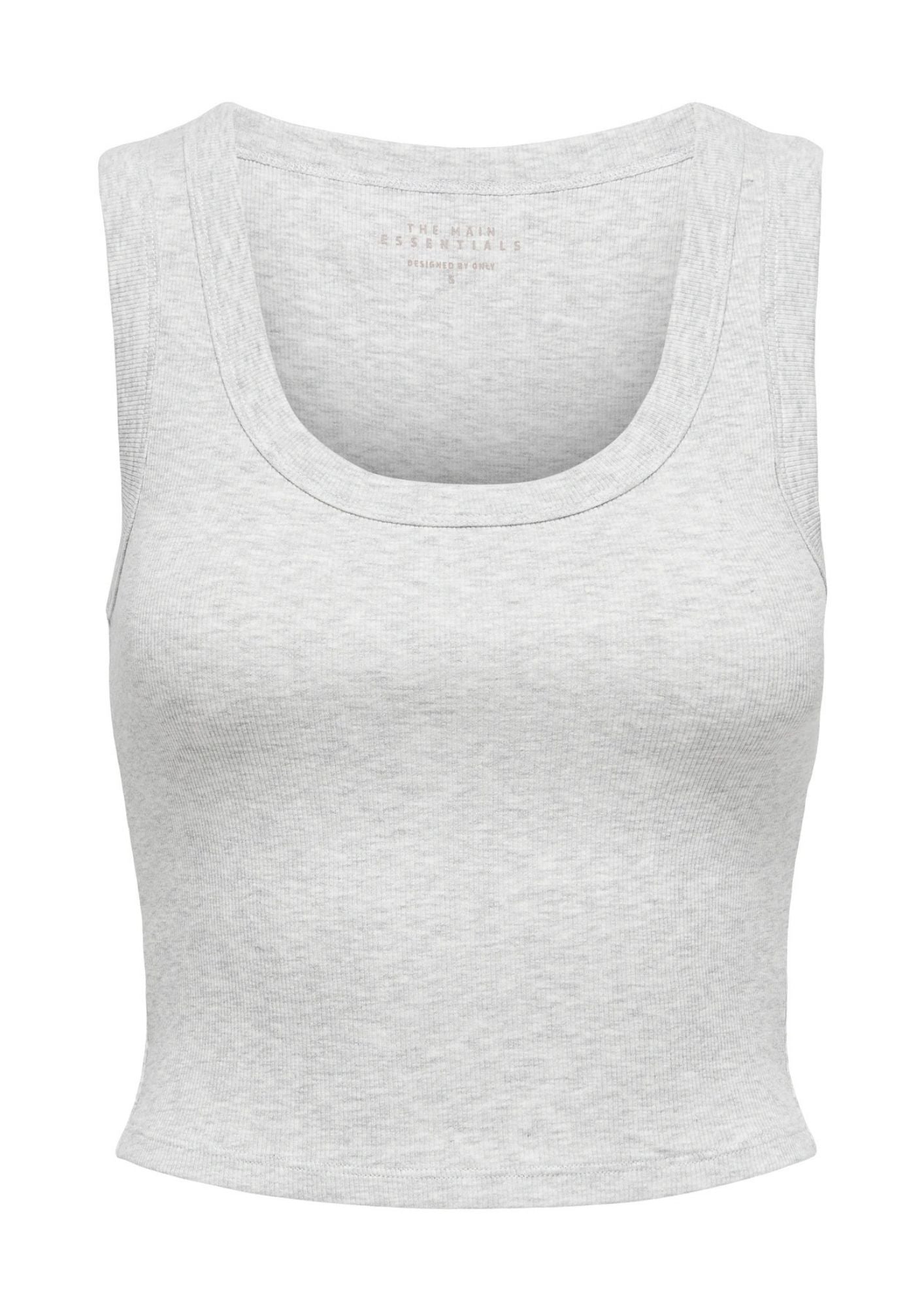 Only Canotta Donna Easy Grigio Chiaro 15315571 Light Grey Melange ONLY 