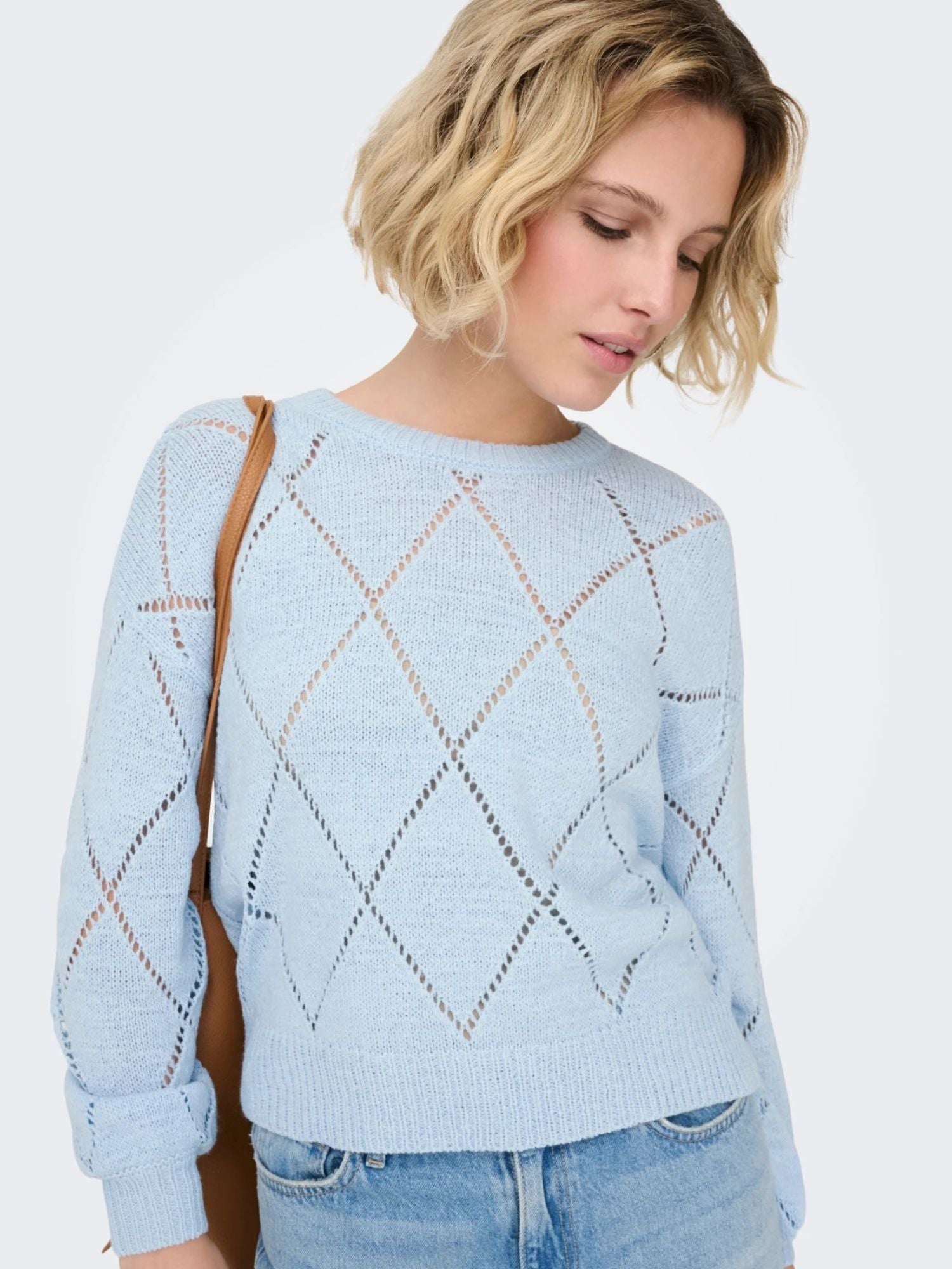 Only Maglia Donna Clear Sky Oversize Fit Onlgeenas 15339575 Clear Sky ONLY 