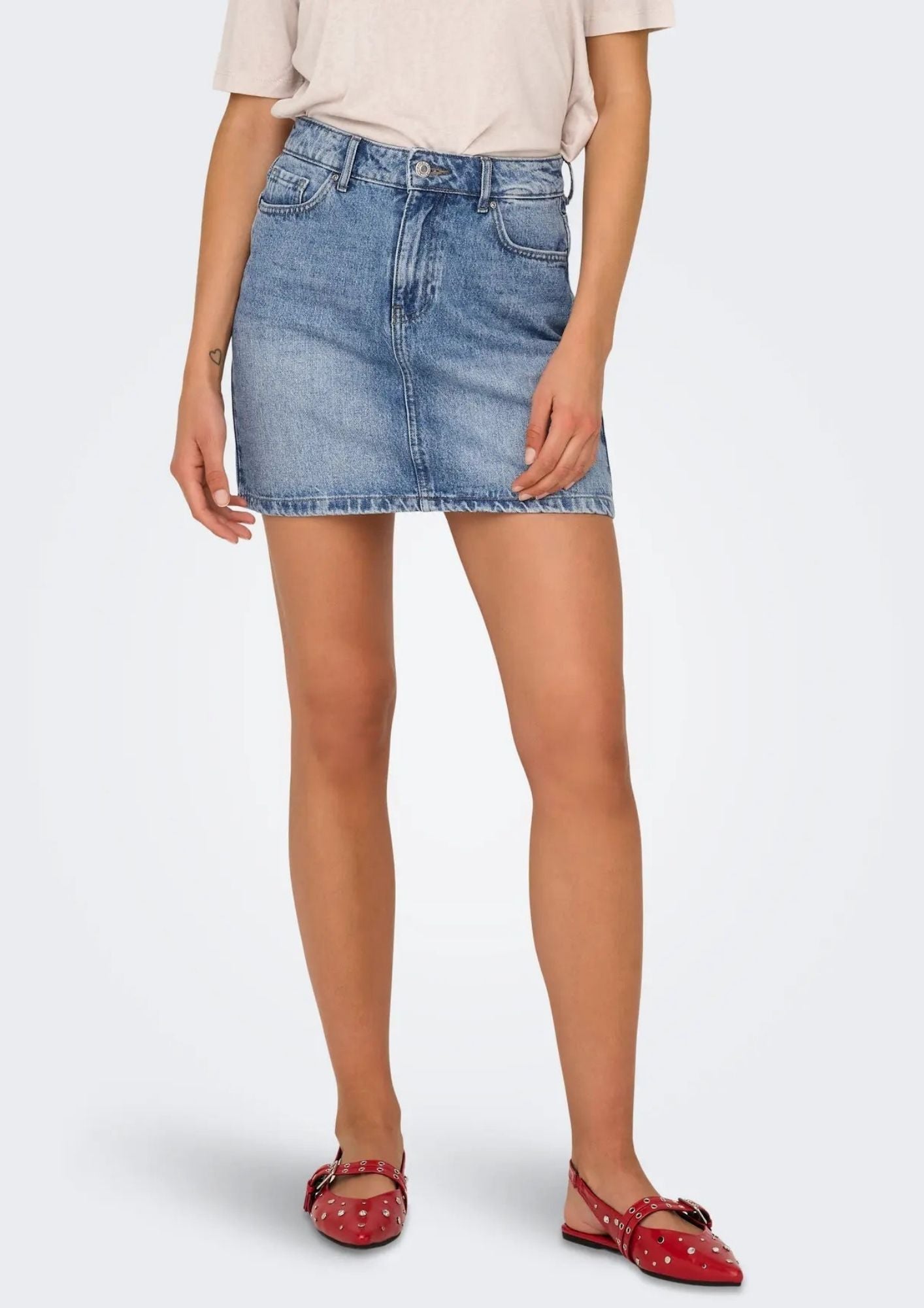 Only Gonna Donna Stella Blu Denim Chiaro 15339630 Light Blue Denim ONLY 