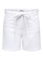 Only Shorts Donna Gianna Bianco 15340706 White Denim ONLY 