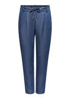 Only Pantalone Donna Poptrash Blu Denim Scuro 15342874 Dark Blue Denim ONLY 