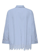 Only Camicia Donna Graces Bianca a Righe Azzurre 15343165 Serenity BRIGHT WHITE ONLY 