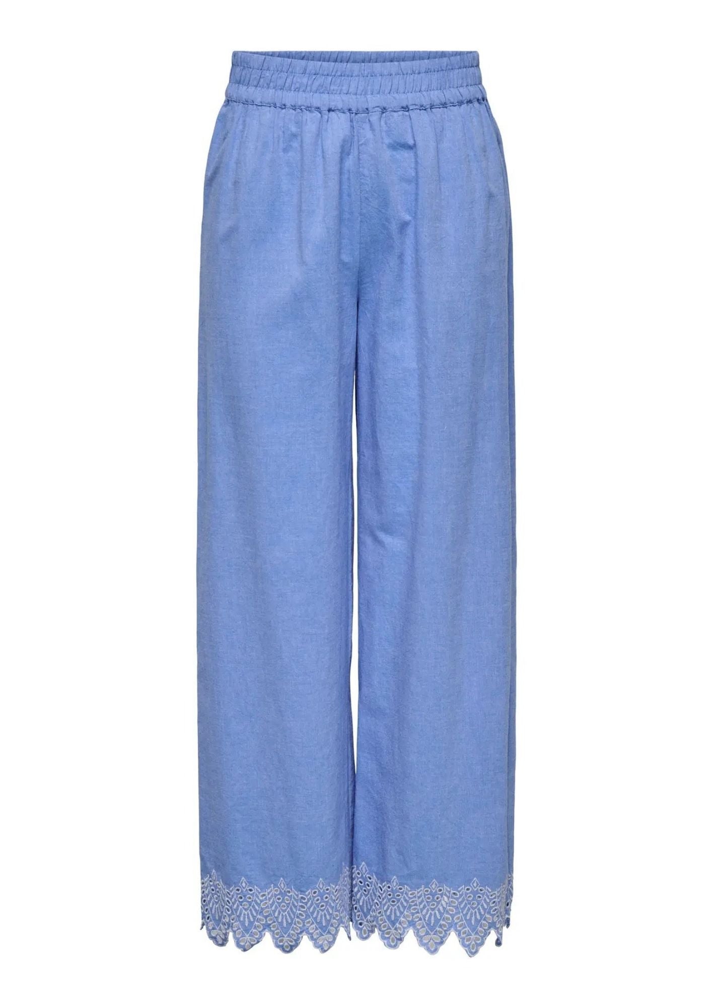 Only Pantalone Donna Paula Blu 15343184 Blue Bonnet ONLY 