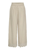 Only Pantalone Donna Paula Grigio Oliva 15343184 Olive Gray BRIGHT WHITE EMB. ONLY 