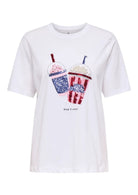 Only T-Shirt Donna Burst Bianca 15343431 Bright White ONLY 
