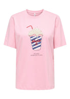 Only T-Shirt Donna Burst Rosa 15343431 Romance Rose ONLY 