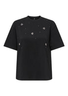 Only T-Shirt Donna Vita Nera 15343769 Black Mix ONLY 