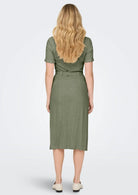 Only Abito Donna Verde 15347210 Deep Lichen Green ONLY 